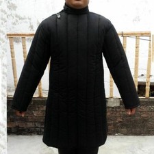 New Medieval Black Color Gambeson For Reenactment Theater Renaissance Costume