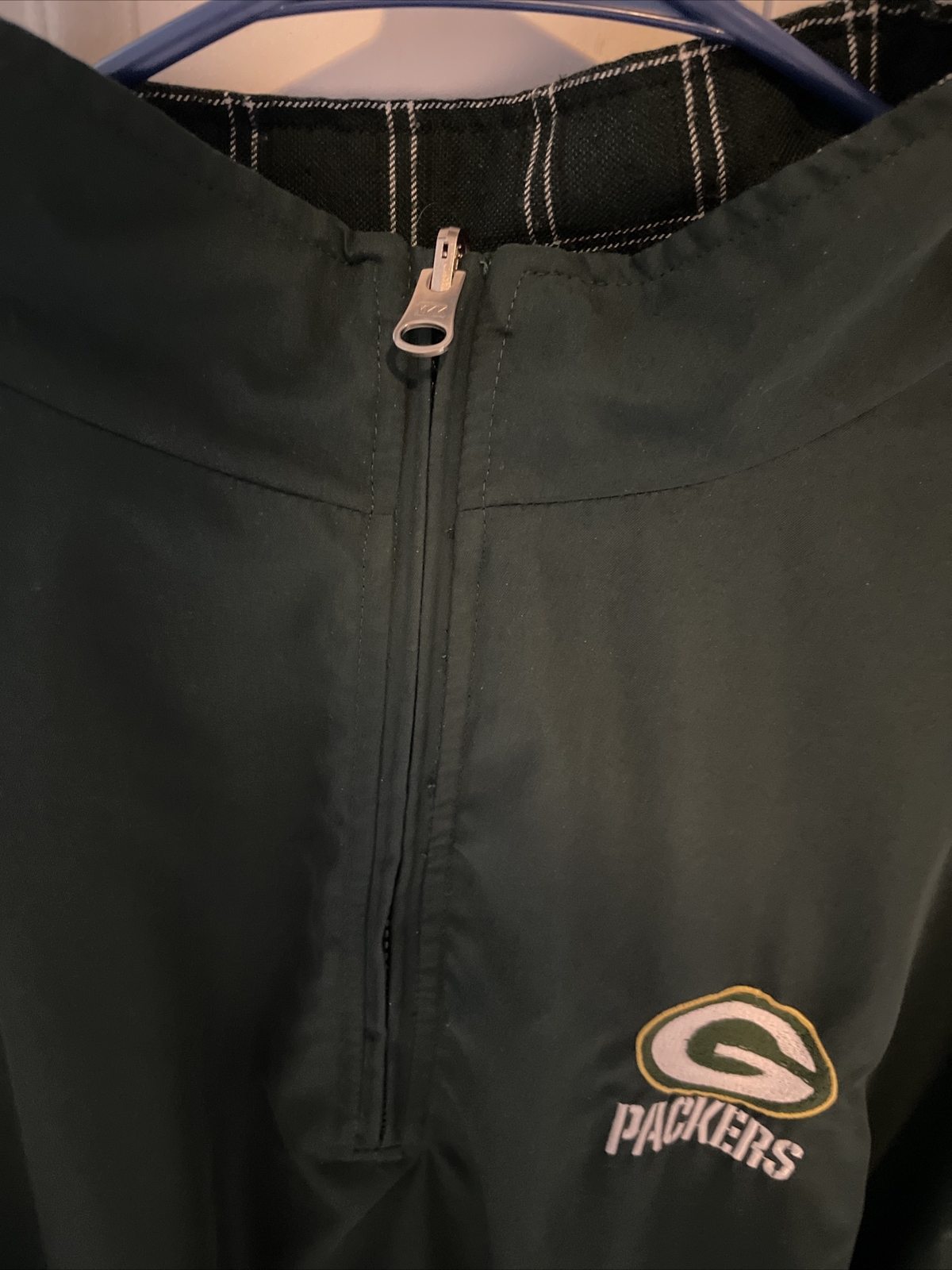 Green Packers  Pullover Reversible Jacket Men LAR… - image 3