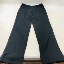 Ralph Lauren Purple Label Womens Pants 2 Solid Black Wool