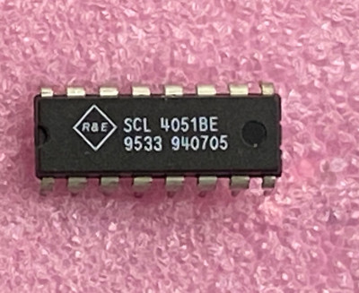 R&E SCL4051BE  single 8-channel multiplexer/demultiplexer Integrated Circuit
