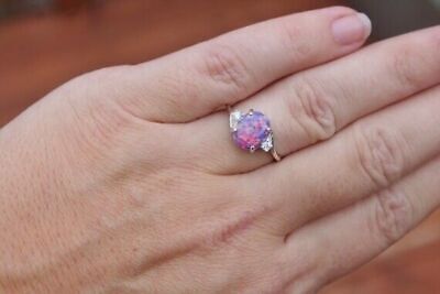 Kopen Exquisite 925 Silver Wedding Oval Cut Opal Rings Women Jewelry Size 6-10