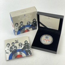 The Who 2021 UK United Kingdom £2 1oz Silver Proof Coin Cased One Ounce