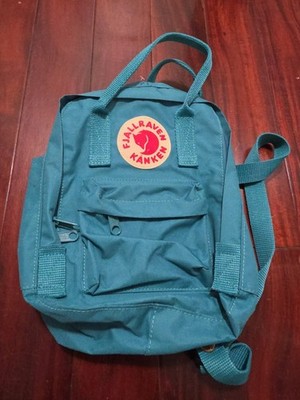 Fjallraven Kanken Mini Backpack  Bright  Green Teal