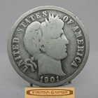 1901-O Barber Silver Dime, 90% Silver - #C58939NQ
