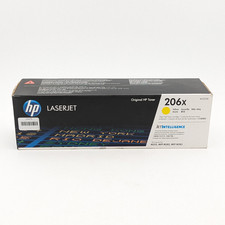 HP 206x High Yield Toner Cartridge Yellow W2112X for M255, MFP M282, MFP 283