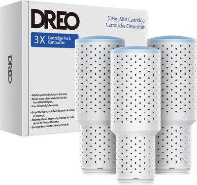 DREO Clean Mist Cartridge 3-Pack for Humidifiers, Compatible with DREO