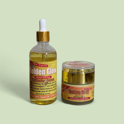 2 in 1 Golden Glow Intensive Whitening Serum And Brightening Face Cream