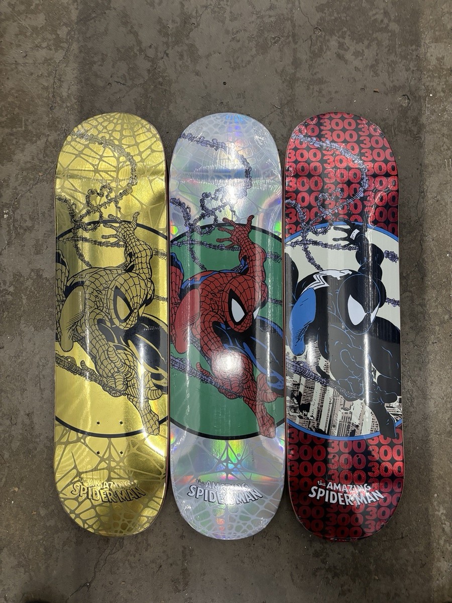 HUF × Marvel Spiderman deck スケートボード デッキ HUF ハフ スケボー スケートボード デッキ 8.25インチ Spider