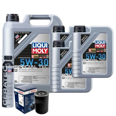 Motoröl 5W30 LIQUI MOLY Special Tec 8L+BOSCH Ölfilter +Cera Tec