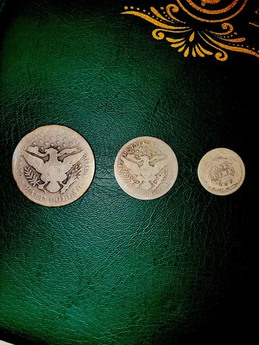 Barber Set. Half, Quarter, and Dime.