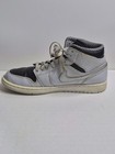 NIKE AIR JORDAN 1 Mid Metallic Silver Grey 554724-032 (Size 10 Men's) Pre owned