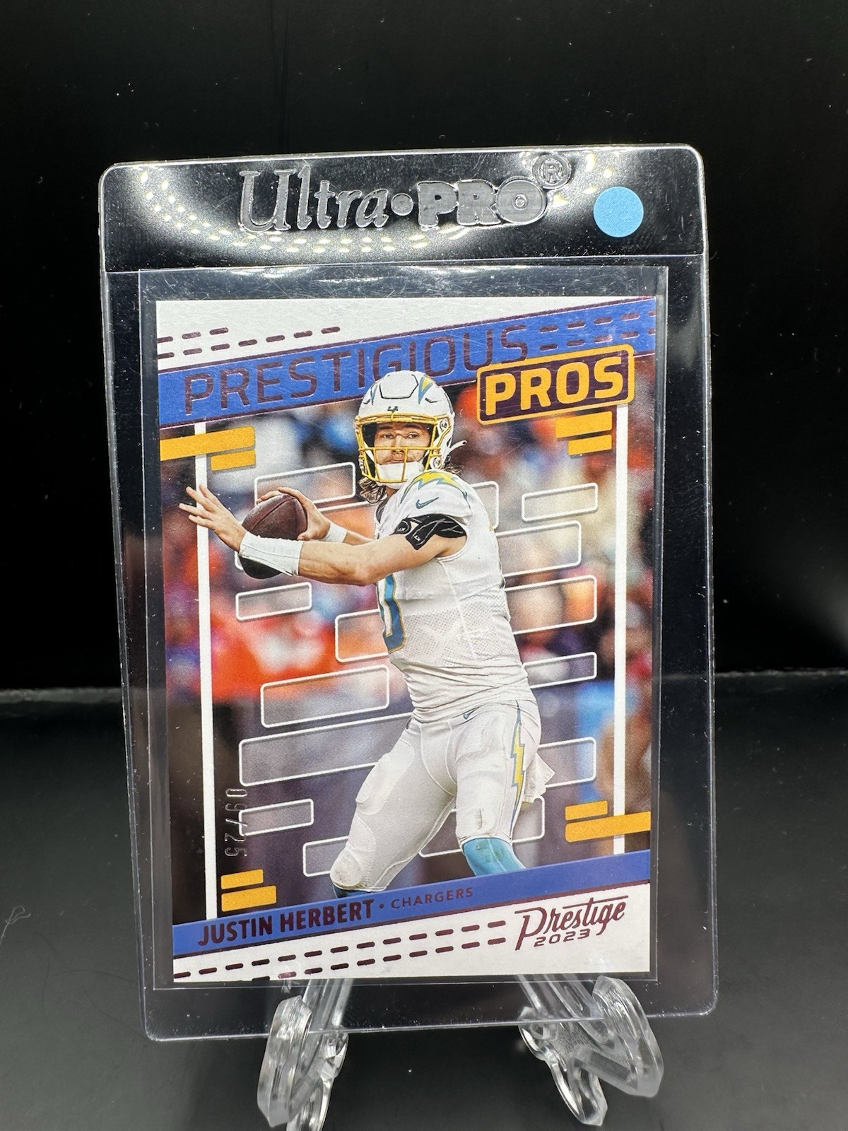 2023 Prestige Justin Herbert Prestigious Pros Pink Xtra Points /25 #PP-18