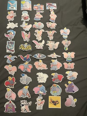 10 PCs Random ~2x2  Dumbo Movie Disney Stickers Nostalgic Retro