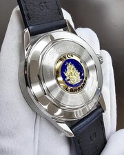 Longines Flagship Heritage Moonphase 38.5mm Blue Leather Watch L4.815.4.92.2 4