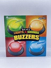 Learning Resources Lights  Sounds Buzzers Set of 4 LER3776 New Sealed Games