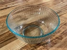 pyrex Ribbed Glass Mixing Bowl 7403-S 10 Cup/2.5L (Blue Tint)