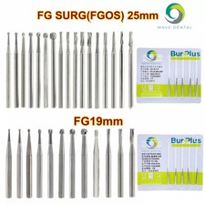 Wave Dental Surgical Burs 25mm Carbide Bur Friction Grip FG Round For High Speed