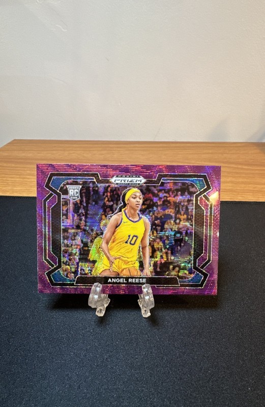 2024-25 Panini Prizm Draft Picks - Angel Reese #38 Purple Wave Prizm Variations