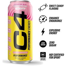Zero Sugar Preworkout Energy Drink | Strawber...