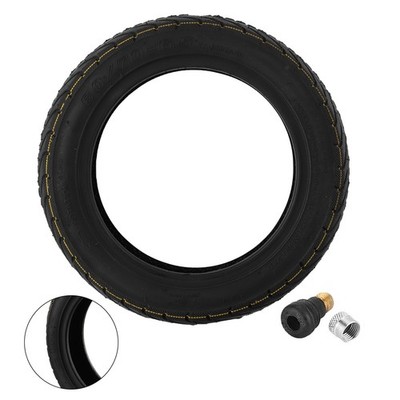 Tubeless Tire Electric Scooter Outdoors 245*245*55mm 520g Accessory Black