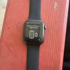 Apple Watch SE 2022 44mm Midnight Aluminum Case with Sport Band, M/L