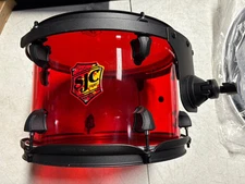 SJC Drums 12 Diameter X 8 Tom Red Acrylic 