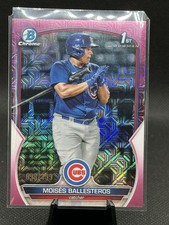 2023 Bowman MOISES BALLESTEROS Bowman 1st /199 Fuchsia Mojo Cubs Rare Hot Rookie