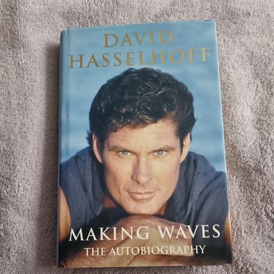 DAVID HASSELHOFF signiertes Cover zu MAKING WAVES HB BUCH Knightrider Schauspieler 