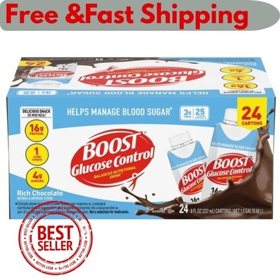 24 Pack BOOST Glucose Control Nutritional Drink, Chocolate, 8 fl. oz. Best offer