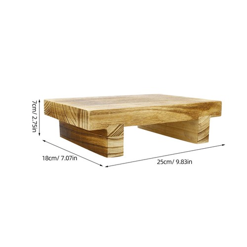 Bedroom Wood Step Stool Foot Stool Multipurpose Wooden Stool for Home - Picture 12 of 12