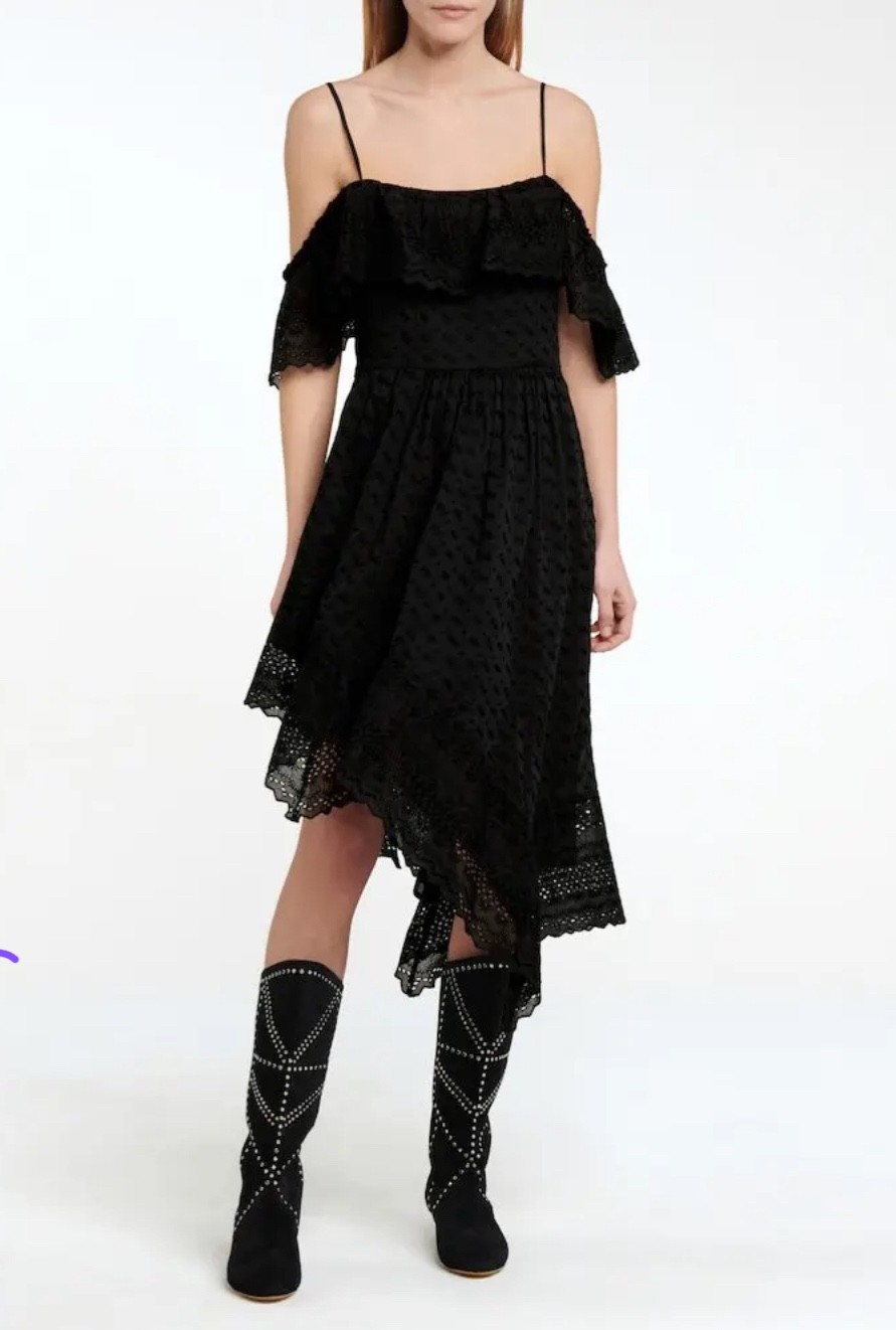 Isabel Marant Timoria Dress Black size 38