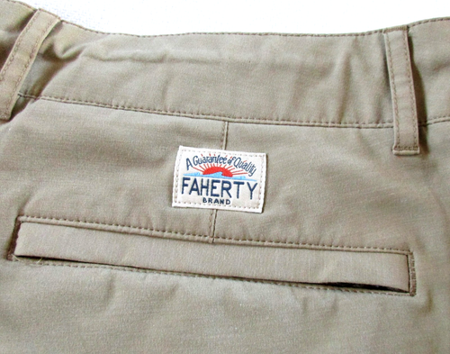 Pantalones Cortos Faherty Todo el Día Para Hombre 36 Frente Plano Chino Preppy Inteligente Informal Gorpcore - Imagen 5 de 12