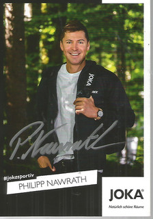 Philipp Nawrath Joka Karte Biathlet handsigniert