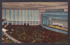 Postcard United States Lafayette IN Interior Hall of Music Purdue University
