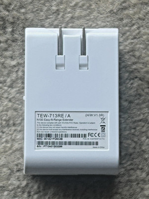 TRENDnet TEW-713RE N150 WiFi Range Extender   Easy-N-Range Wireless Repeater