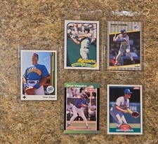 (5) Omar Vizquel 1989 Upper Deck Rookie Card RC Topps Donruss Score Fleer Update. rookie card picture