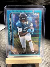 2025 Topps Chrome - Dyami Brown #136 Teal Wave Refractor /199