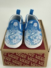 Vans Slip-On V Crib/ US Size 3 Infant/ Winter Wonderland Blue/ VN0A2XSLBES