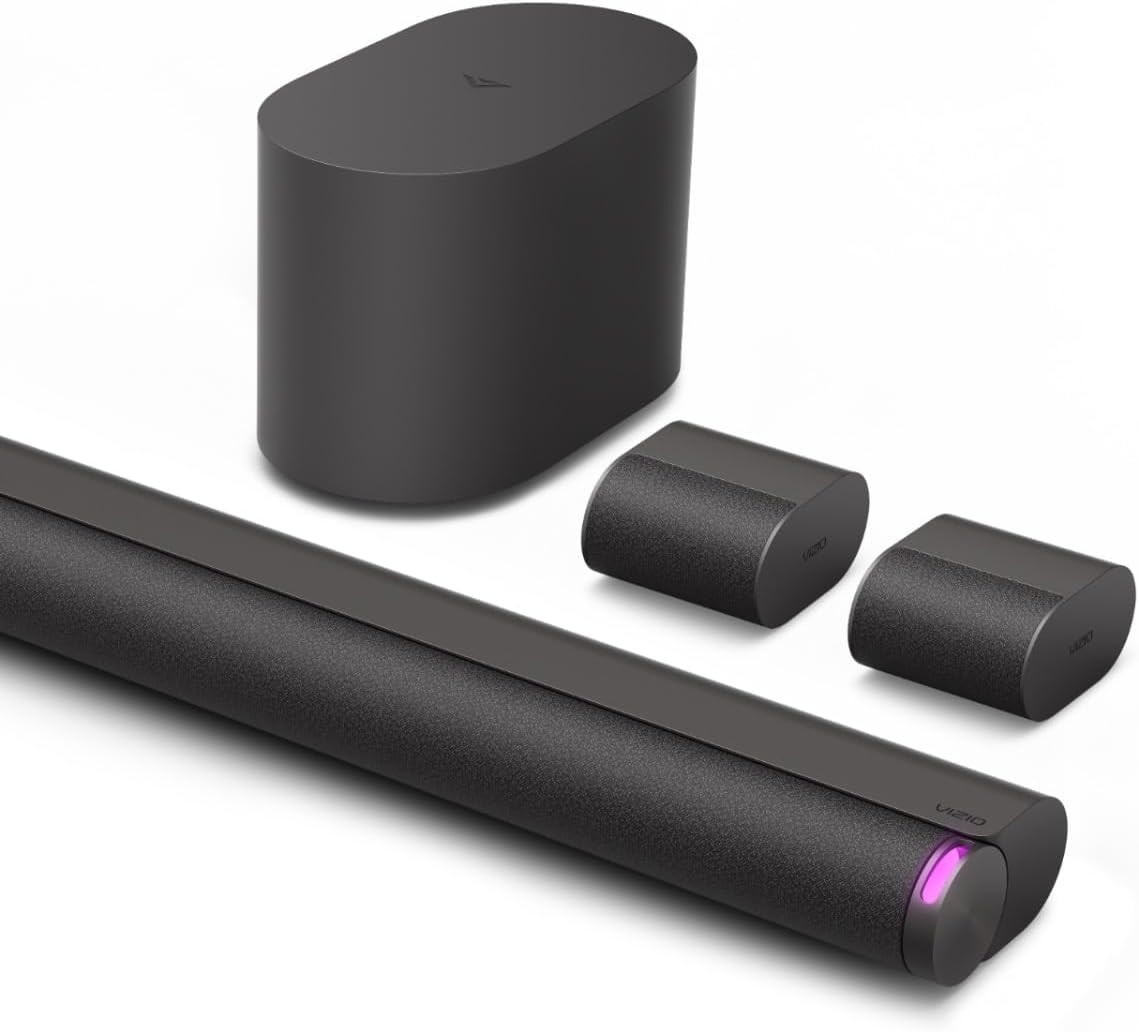 VIZIO SL512X-0806 Elevate SE 5.1.2 Soundbar, Wireless Subwoofer, Surround Sound