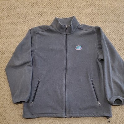Lands' End Made USA Jacket Men s Large Grey Fleece PolarTec Aircore 200 Gators