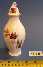 Royal Worcester Arden / Evesham Vase with Rare Lid (418a)
