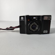 Minolta Talker Auto Focus AF-S 35mm Film Camera Missing Lens Cover No Flash