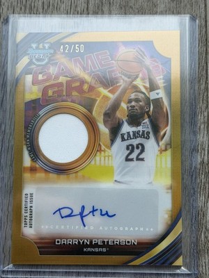 2025/26 Bowman Best Darryn Peterson Game Graphs Autograph Card 42/50