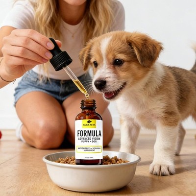 AuraPets Advanced Vision Formula for Dogs Eye Care Support Supplement