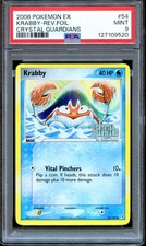 PSA 9 Krabby 54/100 Reverse Foil Stamped Crystal Guardians Pokemon Card MINT on eBay