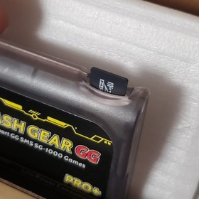 Game Gear Sega  GG Pro Cart  BLACK  REWRITABLE -Plug N Play. Free SD Card