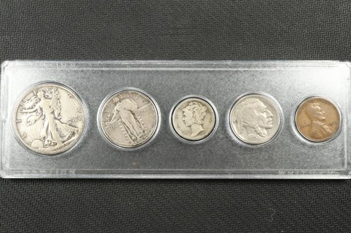 NobleSpirit Desirable Self-Made 1929 Year Set Walking Liberty Silver to Wheat