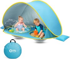 Baby Beach Tent with Pools UV Protection Pop Up Play Canopy for Two Kids