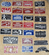 Cast Aluminum Car Club Plaque Lot Of 26