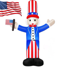 6FT Patriotic Independence Day 4th of July Inflatables Outdoor Decorations New